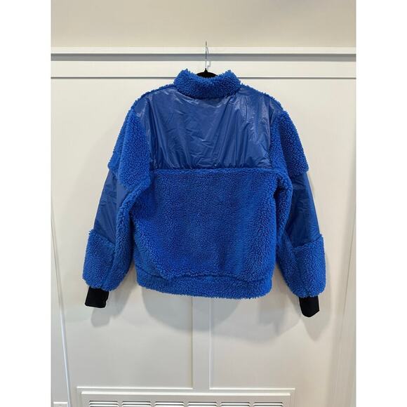 Rains x Free People Kofu Fleece Bomber Jacket - Picture 3 of 10